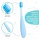 Baby toothbrush with soft bristles, nylon, blue color