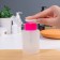 Pump bottle, 200 ml, pink/transparent color