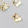Decor for creativity metal, enamel, rhinestones "Elephant" 1.6x1.5 cm