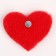 Soft magnet "heart", 6 cm, color mix