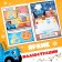 Comic book with the tasks "First New Year", A4, 20 pages, Blue Tractor