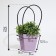 Flower bag lilac-moisture-resistant, 12x12-8 x 8-12.5 cm