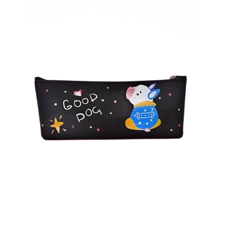 School Penal on a zipper black dog-1