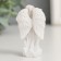 Souvenir Polystone "Angel -girl in a pink wreath - Gratitude" MIX 3.8x6x3 cm