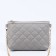 Bag Cross-Bodi with a zipper, gray color