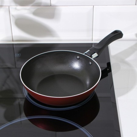 Flot Dilan PROMO, D = 16 cm, plastic handle, anti -stick coating, burgundy color-5