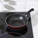 Flot Dilan PROMO, D = 16 cm, plastic handle, anti -stick coating, burgundy color