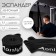 Espander multifunctional ONLYTOP, 208x8.3x0.5 cm, 30-78 kg, black color