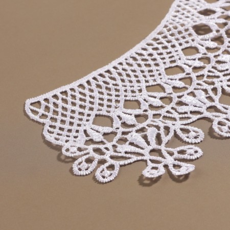 Collar sewing, guipyur, 23 × 7.5 cm, white color-3