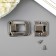Castle Metal for casket chrome + nails. set 4x2.7 cm