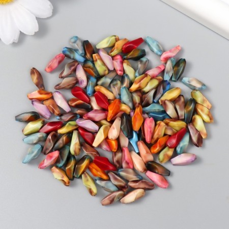 Beads for creativity plastic under the stone "Natural form" mix set 15 grams 0.5x0.5x1.3 cm