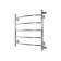 Water towel "Sanprise" Classic P5, 500x600 mm, side connection, chromium