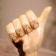 Souvenir "finger up" wood 12x6x25 cm