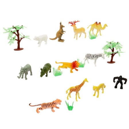 Animal set "Wild Nature" with accessories, 12 figures