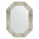 Mirror in the baguette frame, aluminum 90 mm, 56x76 cm