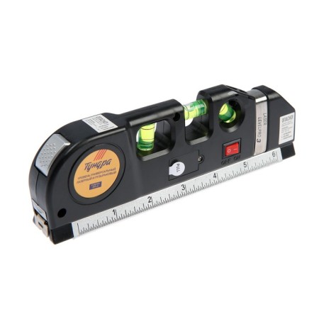 Universal level 4 in 1 tundra, laser, bubble, roulette 2.5 m, ruler 150 mm-2