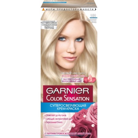 Garnier Color Sensation Cream-Hair Cream, super-grown, tone 101 platinum blond