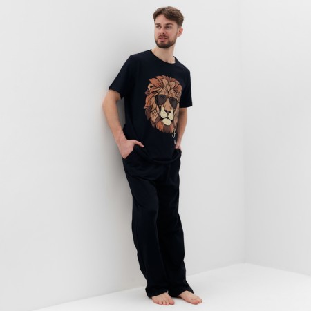Pajama men's (T -shirt and trousers) KAFTAN "Lion" size 50