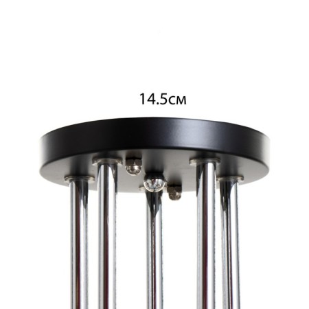 Milava chandelier 5he27 40W black-chromium 62x62x27 cm Bayerlux-4