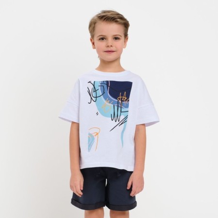 Shorts for a boy minku color graphite, height 116
