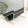 Claus for trifles metal, leatherette 4 tiers "Scandy" black 20.5x20x14.5 cm