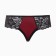 Cowards women's thongs, burgundy/black color, size 46