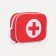 Cosmetic bag with lightning, red color