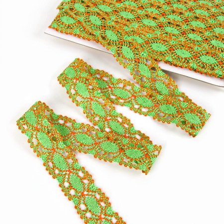Braid braid orange-green in a roll 20 meters-1