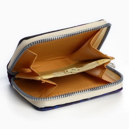 Kids' wallet, 2 lightning departments, blue color-3
