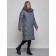 Coat insulated winter female, size 46, dark blue color