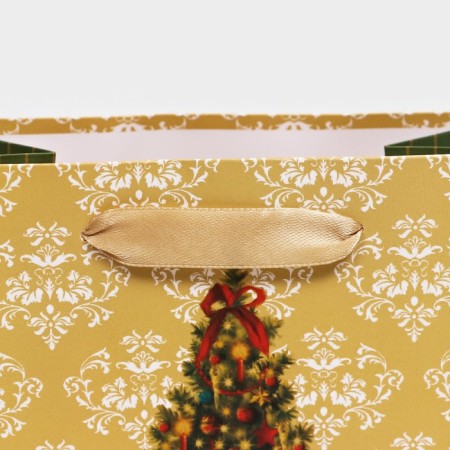 Gift, laminated, "Christmas tree with gifts", 18 x 23 x 10 cm-3