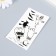 Black Halloween Black Tattoo on the body. Nightmares 10.5x6 cm