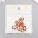 Decor for creativity metal, enamel "Heart Kant" red 1.5x1.4 cm