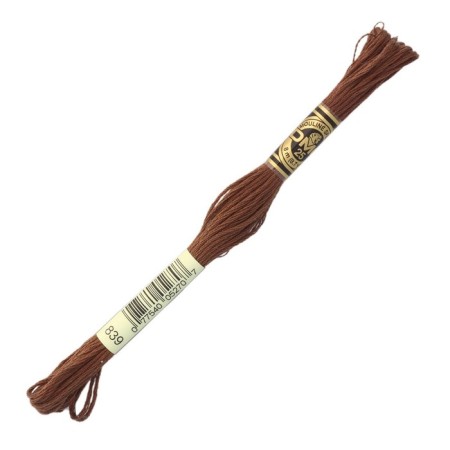The threads of the DMC 117 (839), 12 pcs. packaged