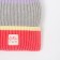 Hat for girls, gray/coral color, size 52-54