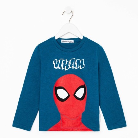 T-shirt with long sleeve "Spider-Man", Marvel, height 122-128, blue-5