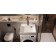 Sink over the washing machine Uperwood NAOMI, 60x60 cm, white