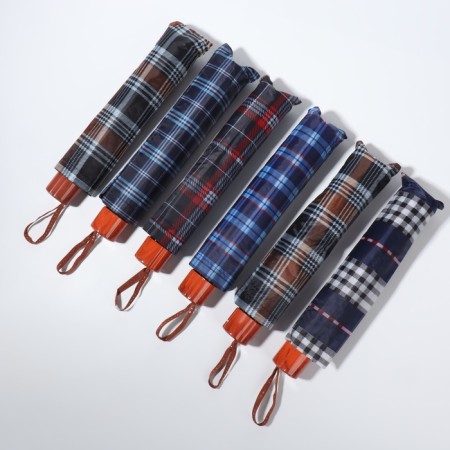 Mechanical “Cage” umbrella, 4 additions, 10 spokes, r = 55 cm, color mix-3