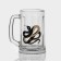 New Year's glass mug for beer "Golden Snakes", 500 ml, mix