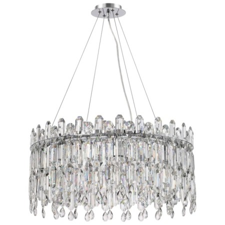 Suspended chandelier Stilform Legacy 8xe14 40w, size 60x60x50-100 cm, color chromium