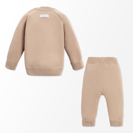 Knitted crumb set I “hare” height 86-92 cm, beige color-5