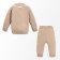 Knitted crumb set I “hare” height 86-92 cm, beige color