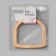 Handles for the bag wooden, 12 × 12.9 cm, 2 pcs, beige color