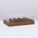 Folding confectionery box for 5 eclairs, craft, 22x13.5x7cm