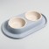 Animal bowl "Moore-huma" 0.3l double on a stand, gray