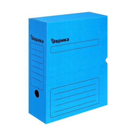 Archive box with A4 Calligrata valve, 100 mm, microgofrotcard, up to 900 sheets, blue-1