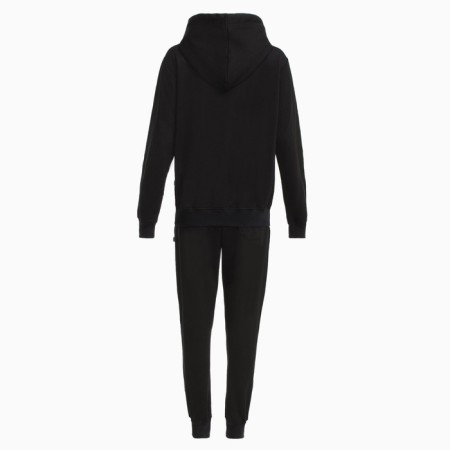 Women's suit (sweatshirt/pants), color is black, size XL-13