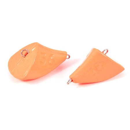 Cargo of a bullet-exentric painted pissy Yaman 5 pcs., 56 g, orange-2