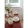 The tablecloth "Ethel" Lines 150*220 +/- 3cm, central chocolate, pl. 192 g/m2, hl with VGMO