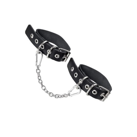 Establishment Pecado BDSM, from one strap with eyelets, genuine leather, black-3